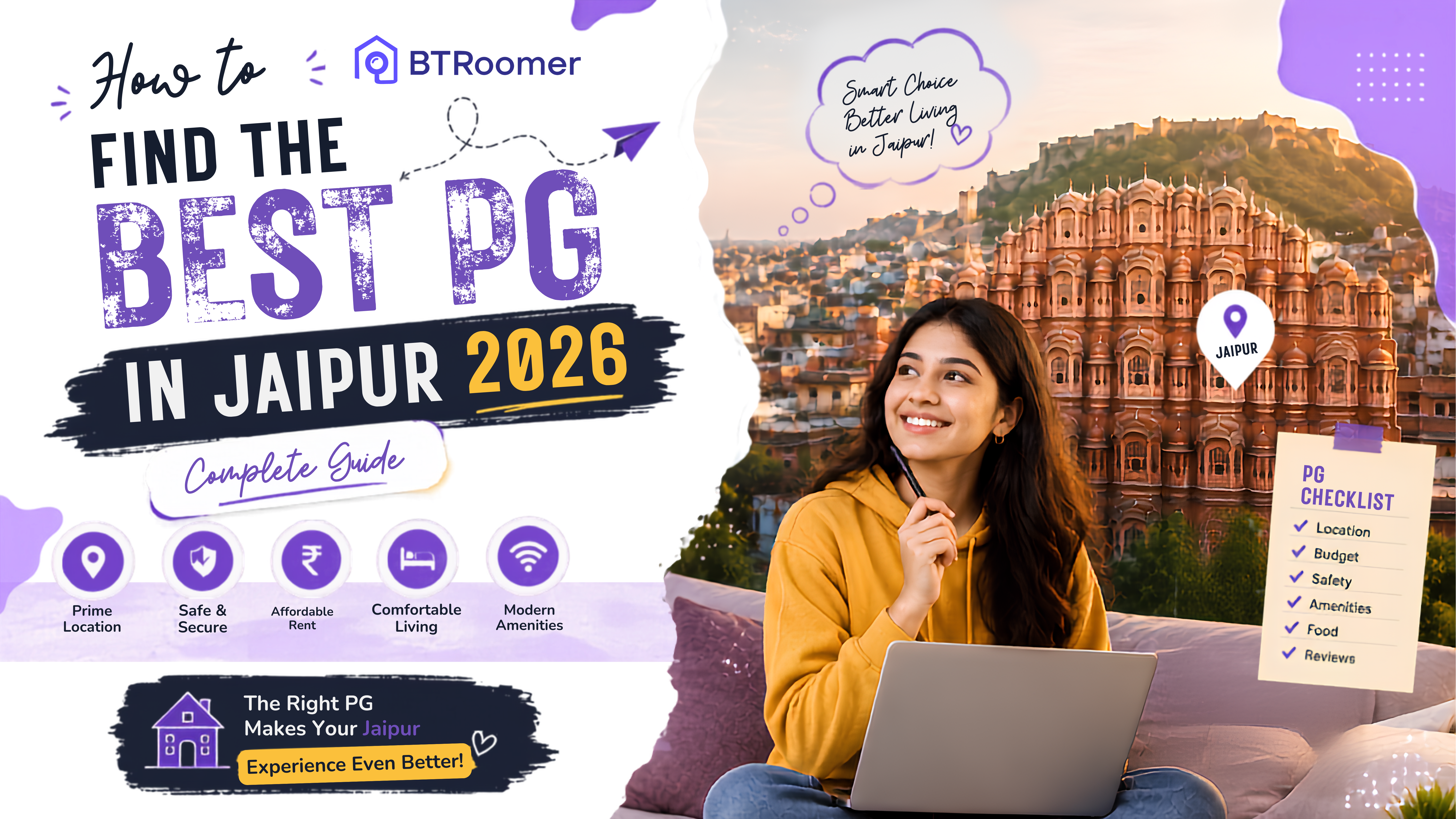 How to Find the Best PG in Jaipur 2026 | Complete Guide