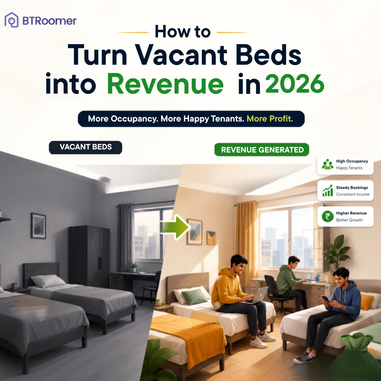 How to Turn Vacant Beds into Revenue in a PG (Paying Guest) Business